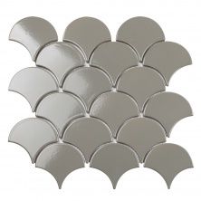 Мозаика HOMEWORK Fan Shape Dark Grey Glossy BF1312 29,3x27,4