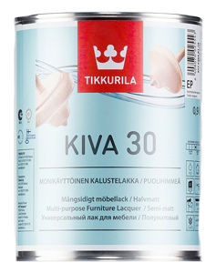 Tikkurila Kiva 30 / Тиккурила Кива 30 Лак мебельный акрилатный полуматовый