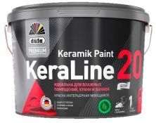 Düfa Premium KeraLine Keramik Paint 20 / Дюфа Премиум Кералайн Керамик Пейнт 20 Краска для влажных помещений полуматовая