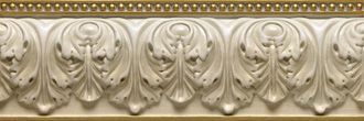 Керамическая плитка Cen DAINO ROYAL VERSALLES CREMA new Бордюр 11x33