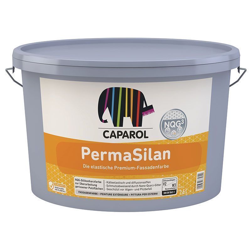 CAPAROL PERMASILAN BASIS 1 краска эластичная, фасадная (2,5л)