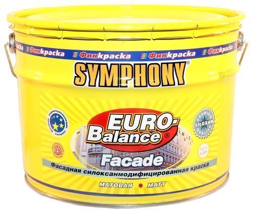 Краска фасадная Symphony Euro Balance Siloxan база LAP 9 л
