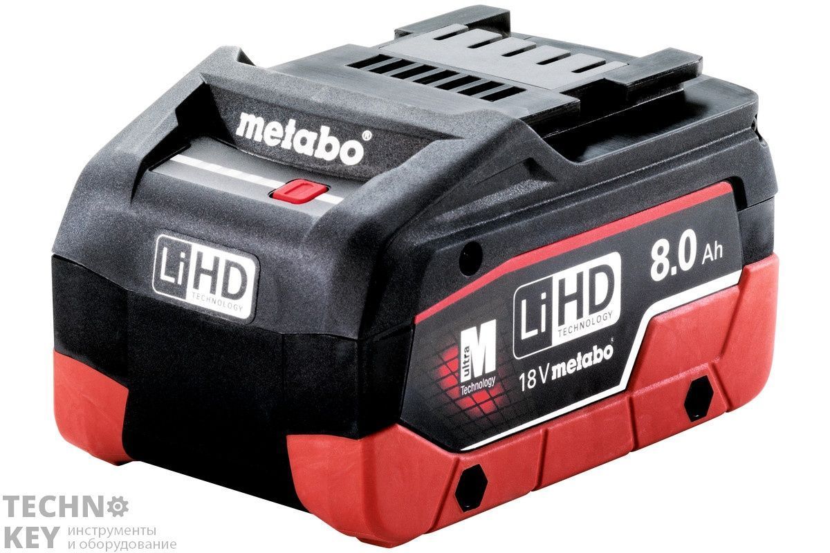 Metabo Аккумулятор LiHD 18В 8.0 Ач в инд.упаковке 625369000