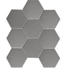 Мозаика Geometry Hexagon Big Grey Matt 29,5x25,6