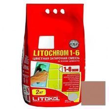 Затирка цементная Litokol Litochrom 1-6 С.90 красно-коричневая 2 кг