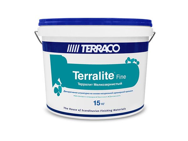 УД_TERRACO TERRALITE FINE штукатурка на основе мраморной крошки, мелкозернистая, М 701-С (15кг)