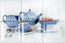 Керамическая плитка Teapot Teaport Picture 6pz Панно 45x30