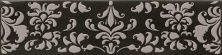 Керамическая плитка OPAL Decor Coquet Black Декор 7,5x30