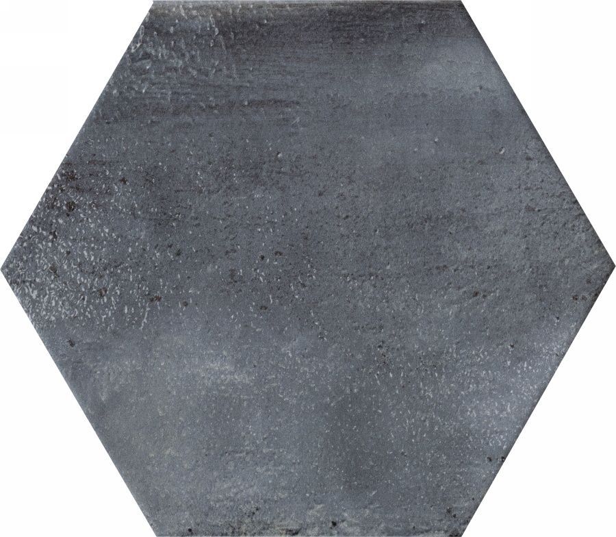 Плитка из керамогранита Fuoritono 1072712 Esagona Petrolio Opaco для стен и пола, универсально 24x27,7