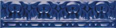 Керамическая плитка MOLDURA RELIEVE AZUL VALENCIA Бордюр 5x20