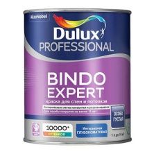 DULUX BINDO EXPERT краска для стен и потолков, особо густая, глубокоматовая, база BW (1л)