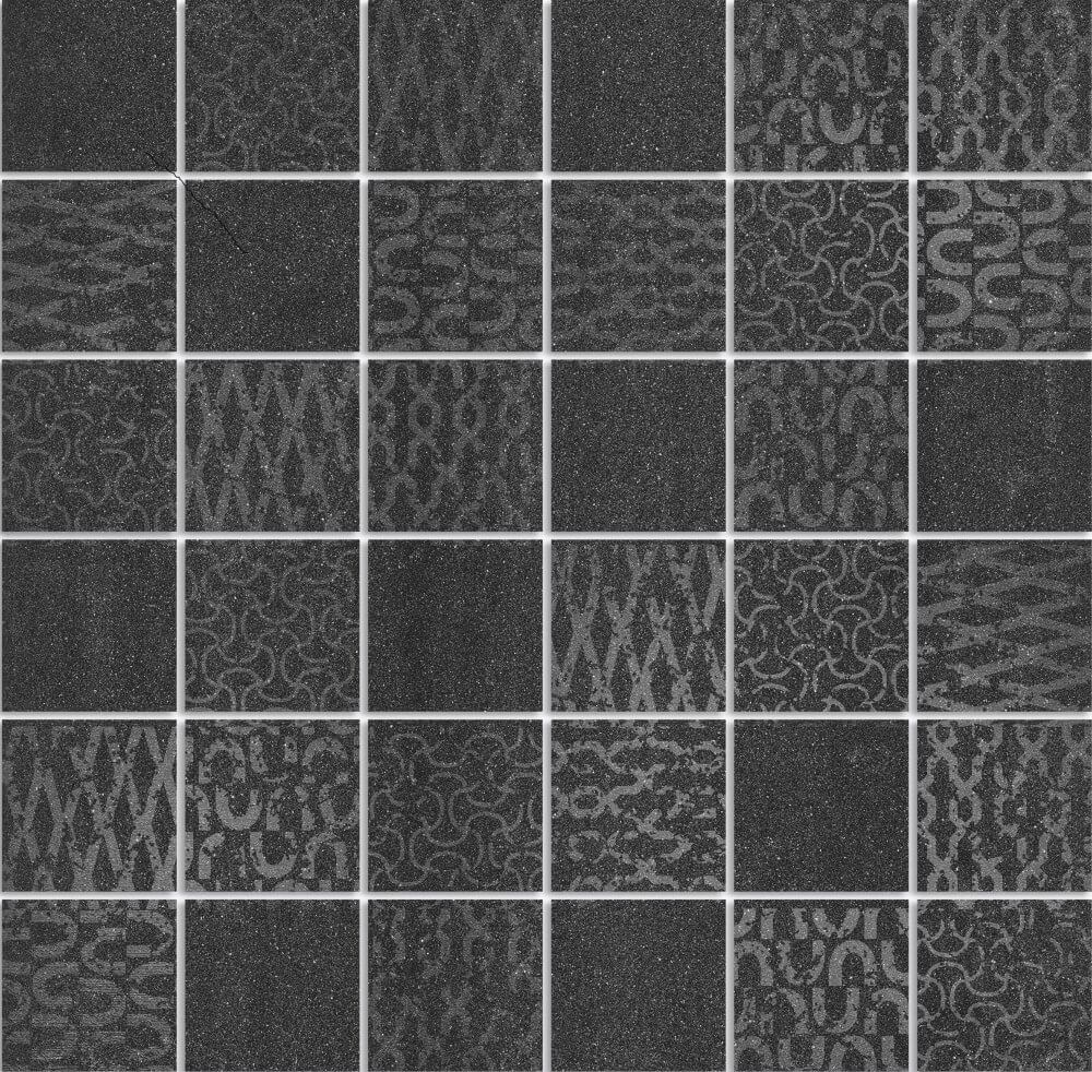 Плитка из керамогранита DD2008/MM Про Дабл черный мозаичный Декор 30x30
