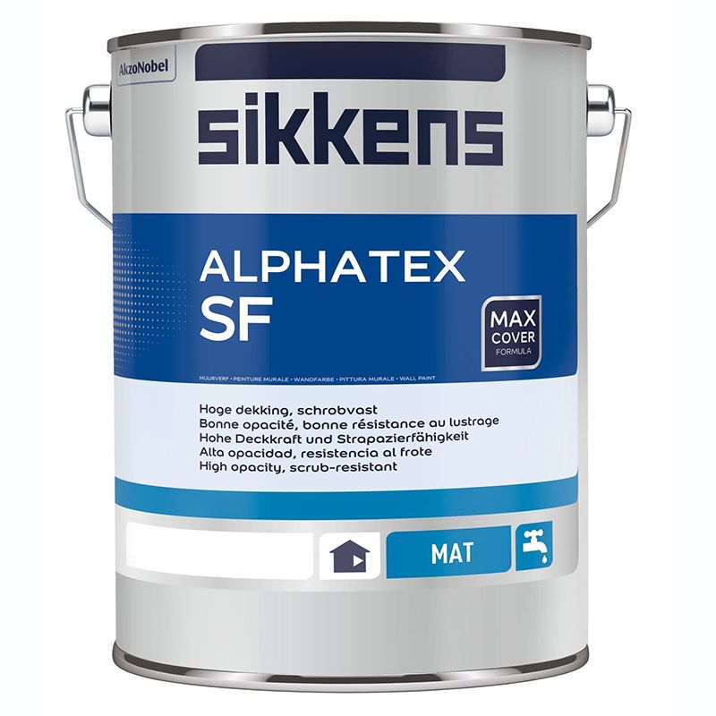 SIKKENS ALPHATEX SF краска для стен и потолков, матовая, база W05 (5л)