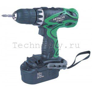 Шуруповерт аккумуляторный Hitachi DS18DVF3-TA