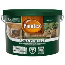 PINOTEX AQUA PROTECT антисептик на водной основе с добавлением масел, база под колеровку (9л)