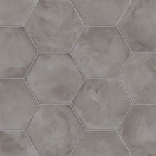 Плитка из керамогранита Terra Antracite Esagonо для стен и пола, универсально 25x21,6