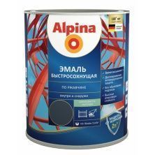 ALPINA эмаль быстросохнущая по ржавчине RAL 8017 шоколадный полуматовый (0,75л)
