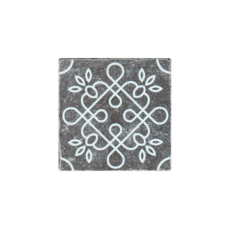 Мрамор BLACK MARBLE Motif №1 Черный Декор 10x10