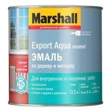 MARSHALL EXPORT AQUA эмаль водная, п/матовый, белая (0,5л)
