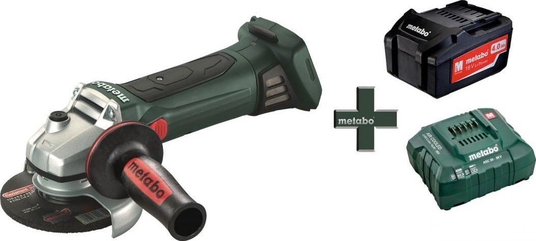 Аккумуляторная угловая шлифмашина Metabo W18 LTX125 (1х4 Амп) T0333