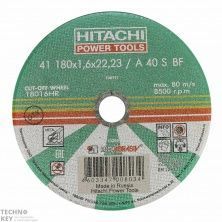 Диск отрезной Hitachi-Луга по металлу А24 (14А) 180х1,6х22,2