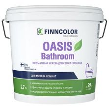 FINNCOLOR OASIS BATHROOM краска влагостойкая для влажных помещений полуматовая, база C (0,9л)