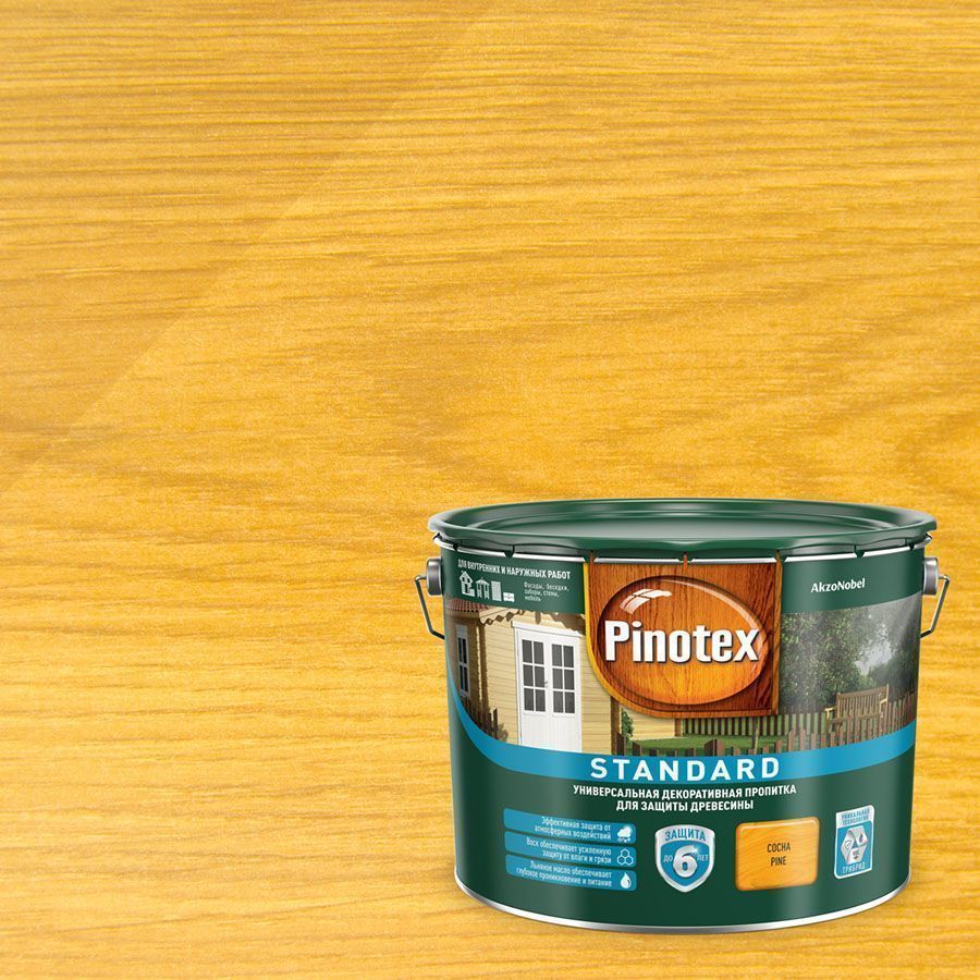 PINOTEX STANDARD антисептик, сосна (9л)