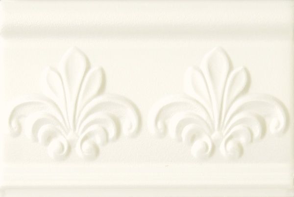 Керамическая плитка Edging Romantic Metallo Crema Бордюр 10x15