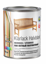 Landora Klarlack Halvblank/ Ландора Кларлак Халвбланк Лак для дерева для внутренних и наружных работ полуматовый