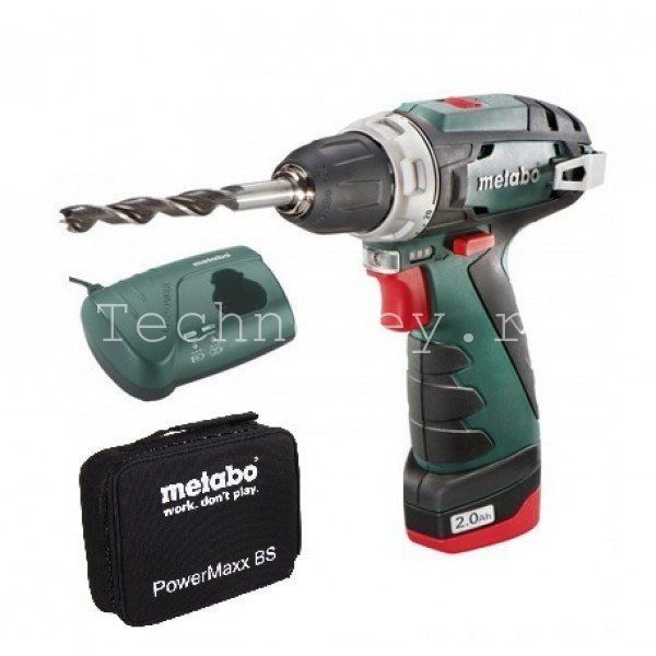 Metabo PowerMaxx BS Акк.винт 10.8В 1х2.0, патрон, сумка 600079500