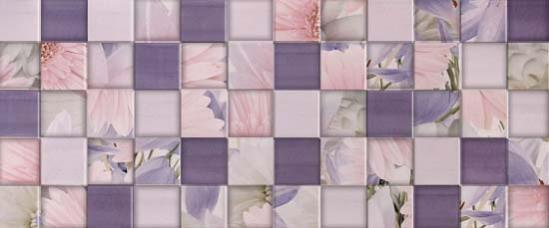Керамическая плитка Aquarelle lilac wall 03 для стен 25x60