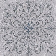 Плитка из керамогранита SG632700R Терраццо серый декорированный обрезной Декор 60x60