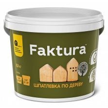 FAKTURA шпатлевка акриловая по дереву для вн/нар. работ, белая (0,8 кг)