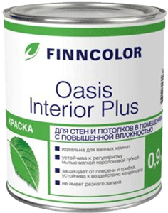 Finncolor Oasis Interior Plus / Финнколор Оазис Интерьер Плюс Краска для влажных помещений водно-дисперсионная глубокоматовая