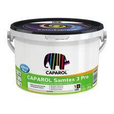 CAPAROL SAMTEX 3 Pro краска латексная для стен и потолков, матовая, база 1 (1,25л)