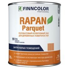 FINNCOLOR RAPAN PARQUET лак паркетный алкидно уретановый, полуматовый (0,9л)