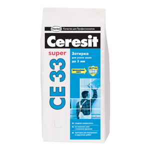 Ceresit СЕ 33 SUPER / Церезит ЦЕ 33 СУПЕР Затирка для узких швов до 6 мм.