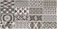 Керамическая плитка METRO Patchwork B&W для стен 7,5x15