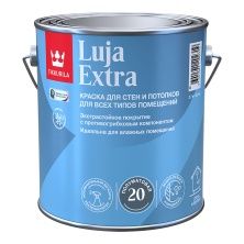TIKKURILA Luja Extra 20 краска для влажных помещений антигрибковая акриловая п/матовая база А (2,7л)