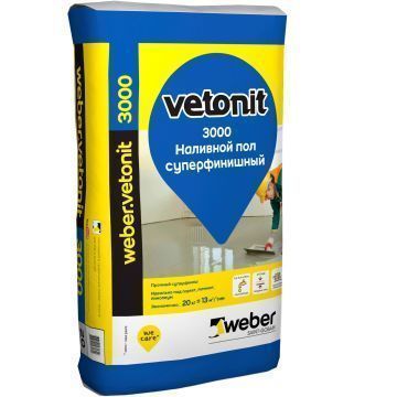 Пол наливной Weber-Vetonit 3000 20 кг